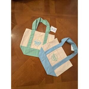 Viral Trader Joe’s Spring Canvas Minu Totes set of 2